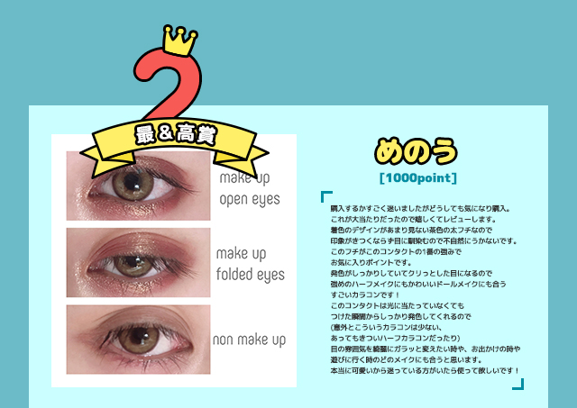 mitunolens カラコン選別TOP3 img3