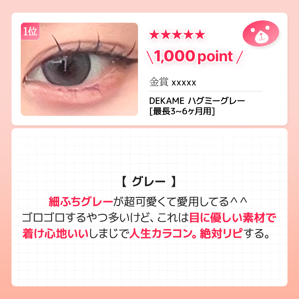 蜜のレンズカラコンレビュー