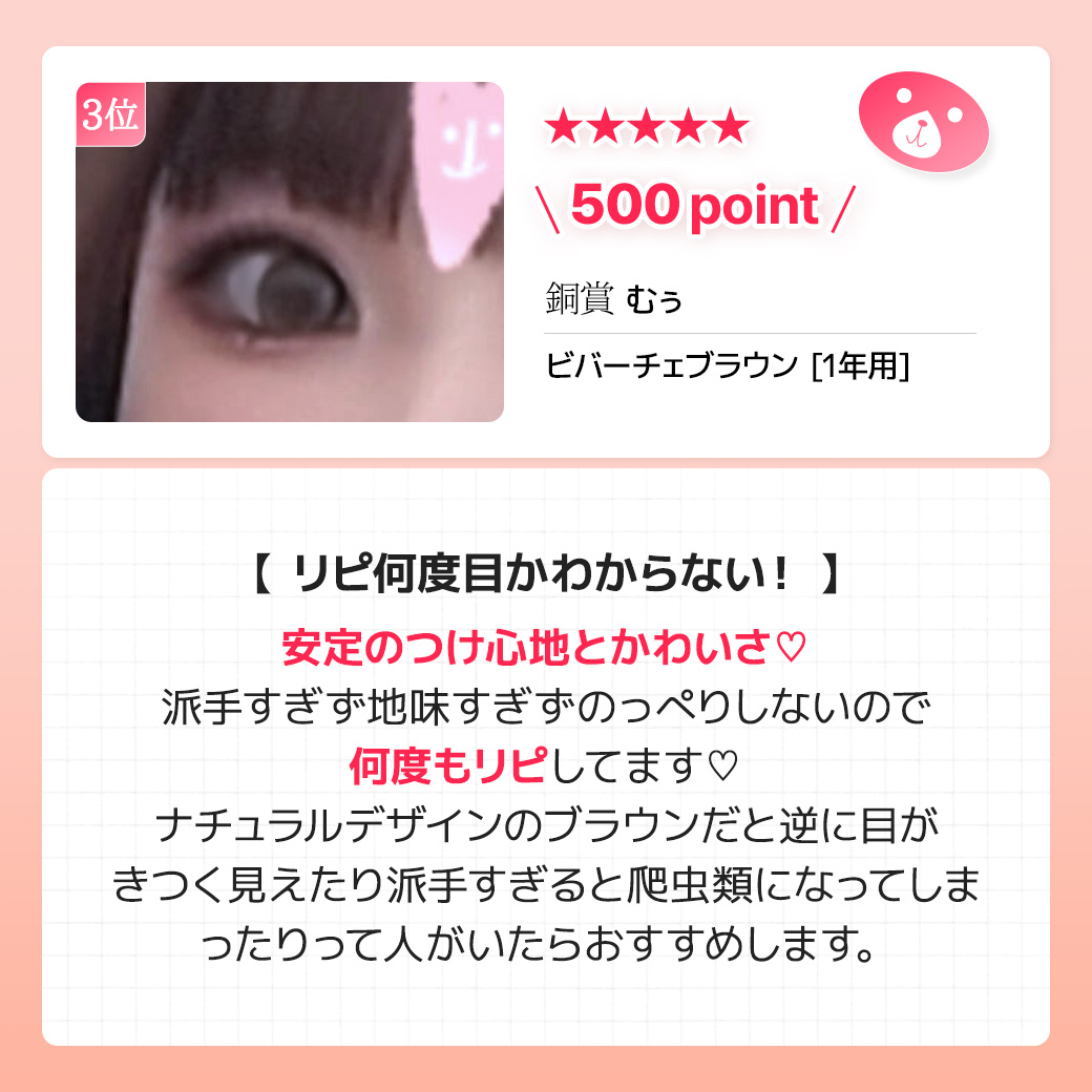 蜜のレンズカラコンレビュー
