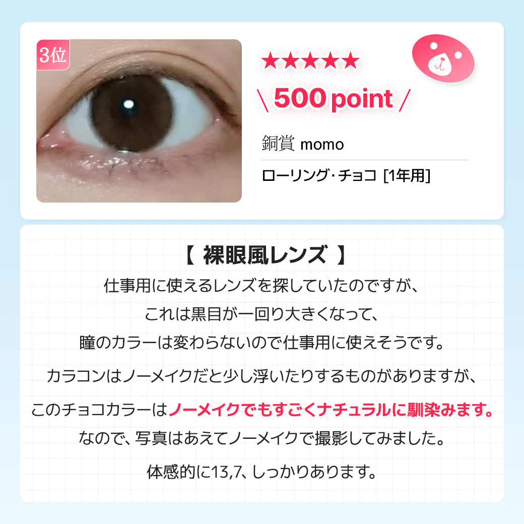 蜜のレンズカラコンレビュー
