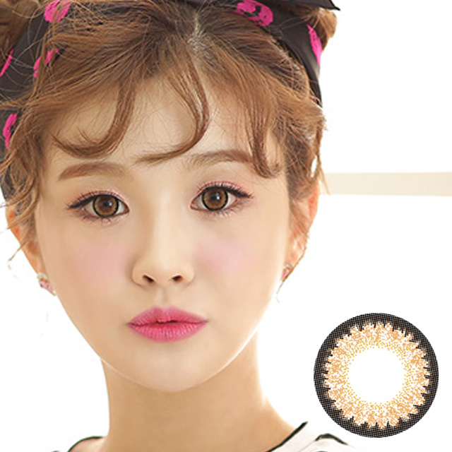 【デカ目1DAY】ラブリーブラウンワンデー [1日用] 15.0mm